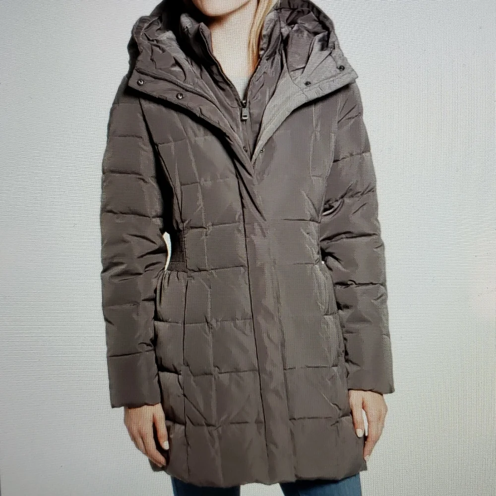 NEW Cole Haan Hooded Down & Feather Jacket